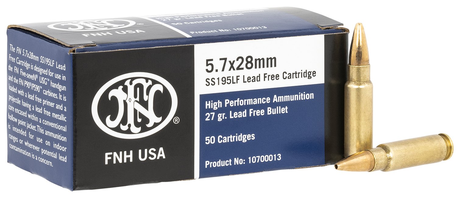 FN 5.7X28mm SS195LF Hollow Point 5.7x28 PS90 FIVE SEVEN AMMO 5.7