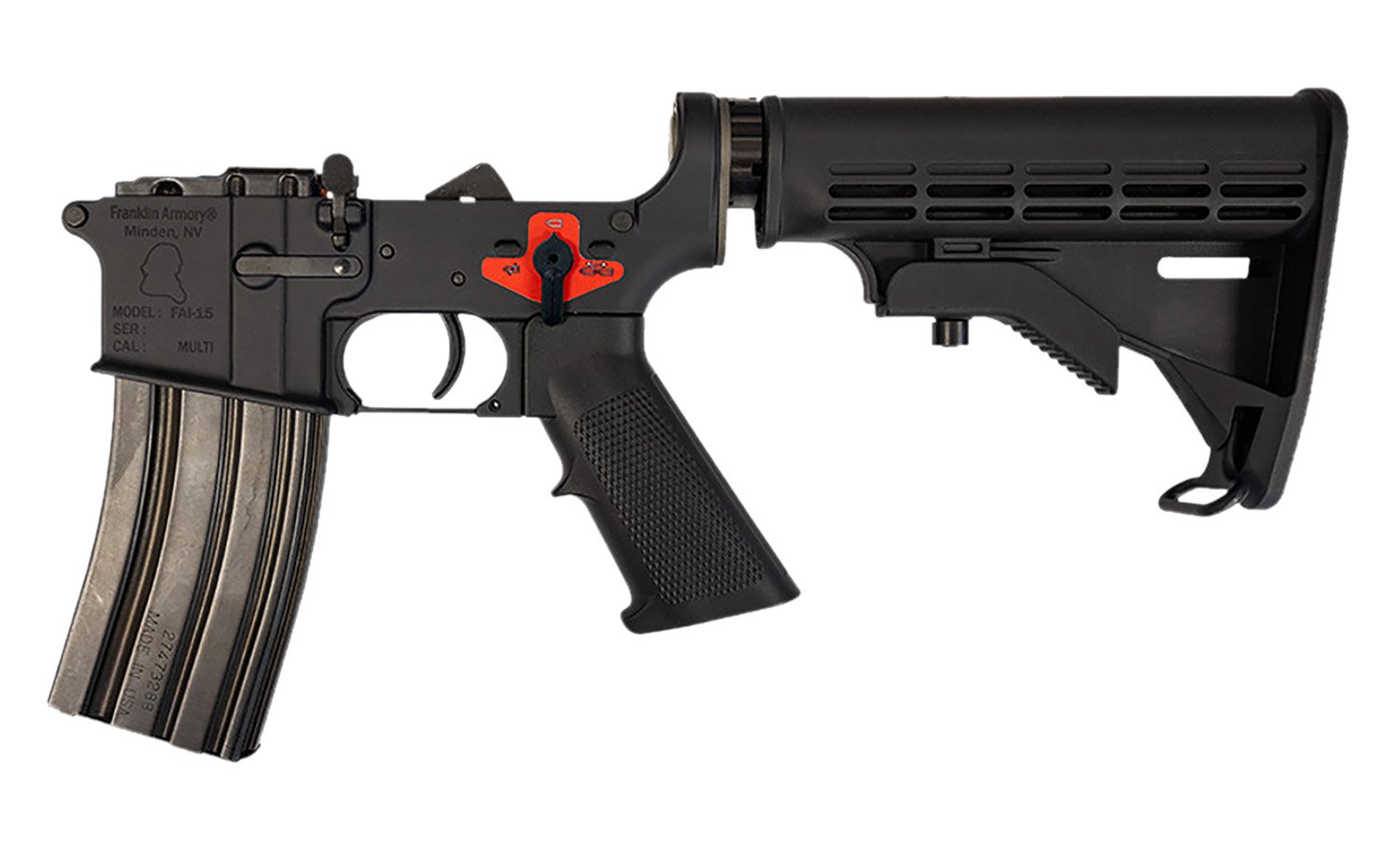 Binary M4-BLR 00-20024-BLK Equipped FRA System - Franklin Armory - MULTI CALIBER
