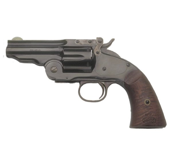 Cimarron 3 Schofield 45LC 3.5" SW Replica 2Pc Walnut Bl