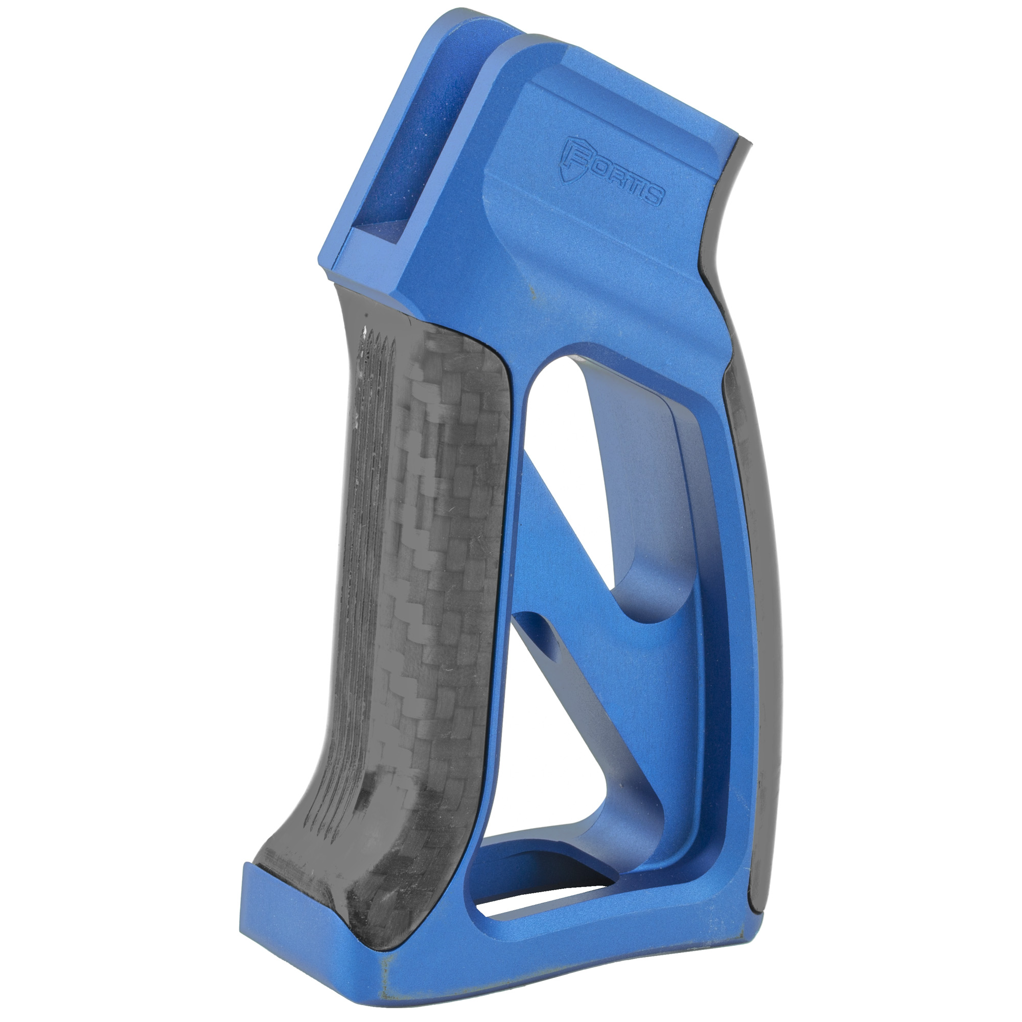 Fortis TOR-PG-CF-BLU AR-15 Pistol Grip, Carbon Fiber, Anodized Blue