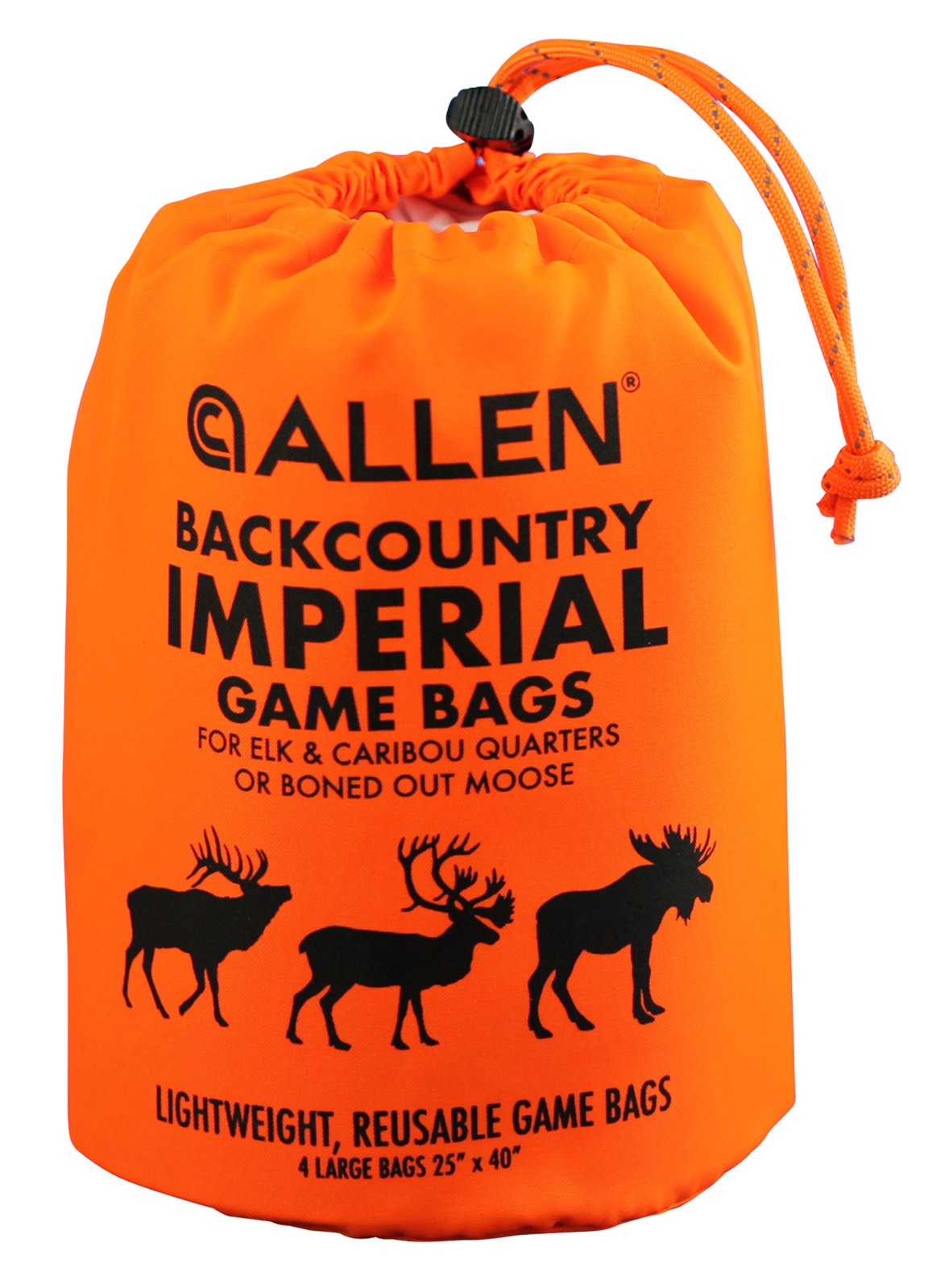 Allen BackCountry Imperial Elk Game Bag Set Orange Polyester 4 Bags 6590 - Allen Company