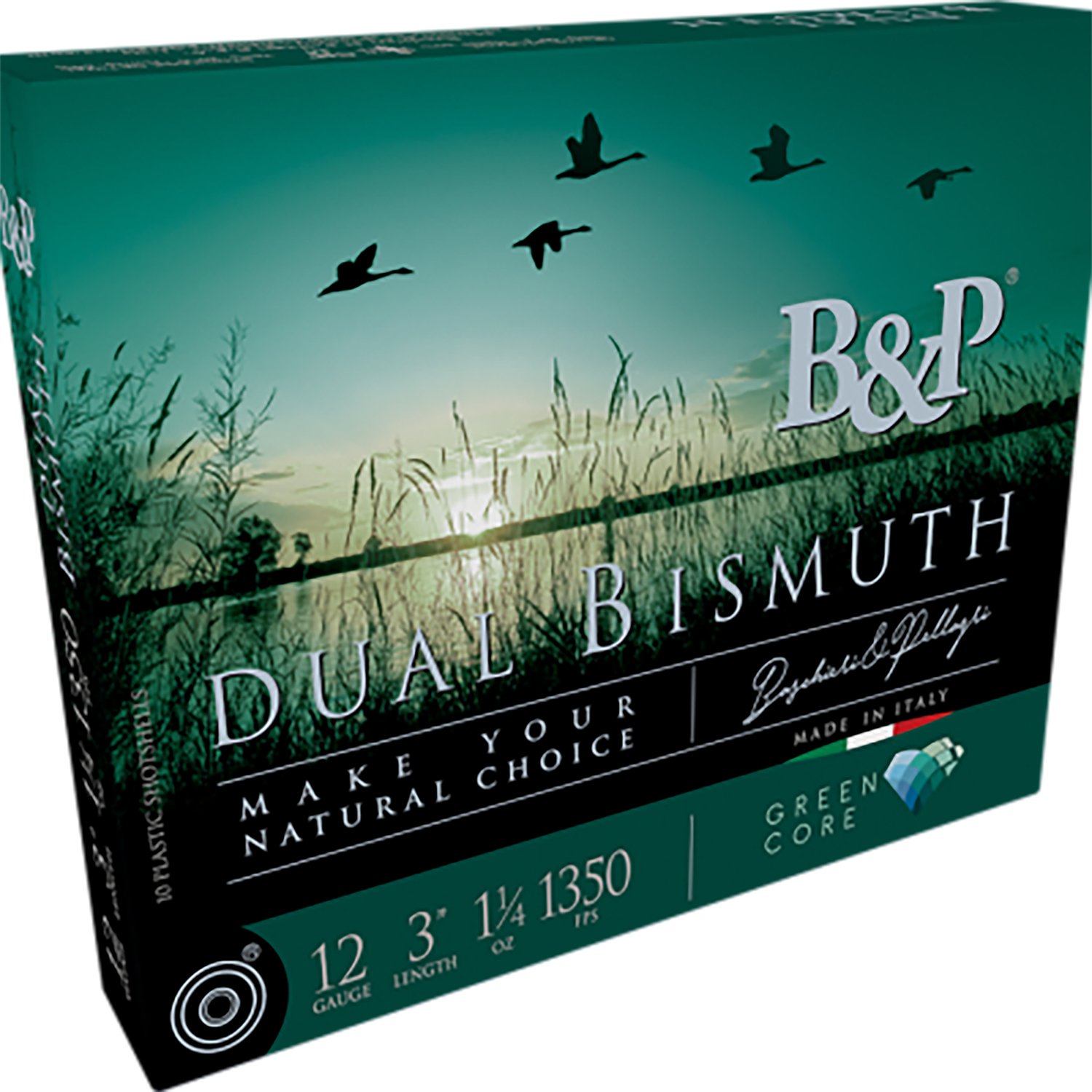 B&p Ammunition 12B5DB43 Dual Bismuth 12Gauge 2.75" 1 1/5oz 3/4Shot 10... - Baschieri & Pellagri - 12 Gauge