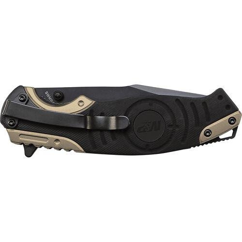 Smith & Wesson M&P Drop Point Folding Knife Liner Lock 3 1/2 Blade Black and Tan SWMP13BS - Smith & Wesson