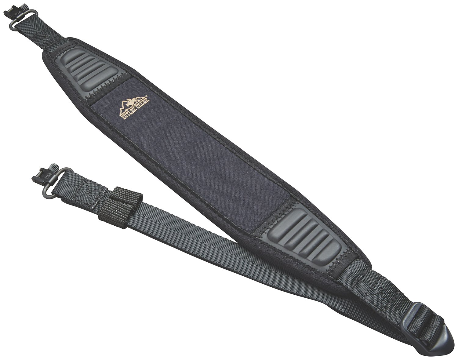 Black Butler Creek 23616 Rhino Rib Sling: Adjustable, Ultra-Grip, Nylon, Padded, Includes Uncle Mike's QD Swivels - BTLR - INCLUDED