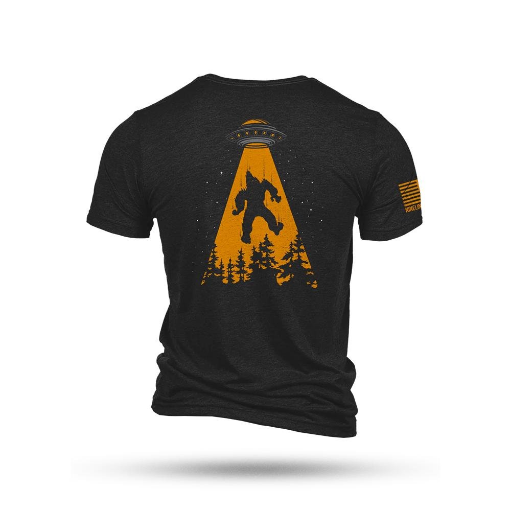 Nine Line UFO Squatch Triblend T-Shirt Black L - Nine Line Apparel