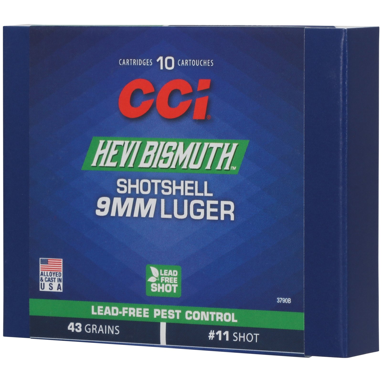CCI 3790B Hevi-Bismuth 9mm Luger 53gr Pest Control Ammo 10/Box - CCI - 9 MM LUGER