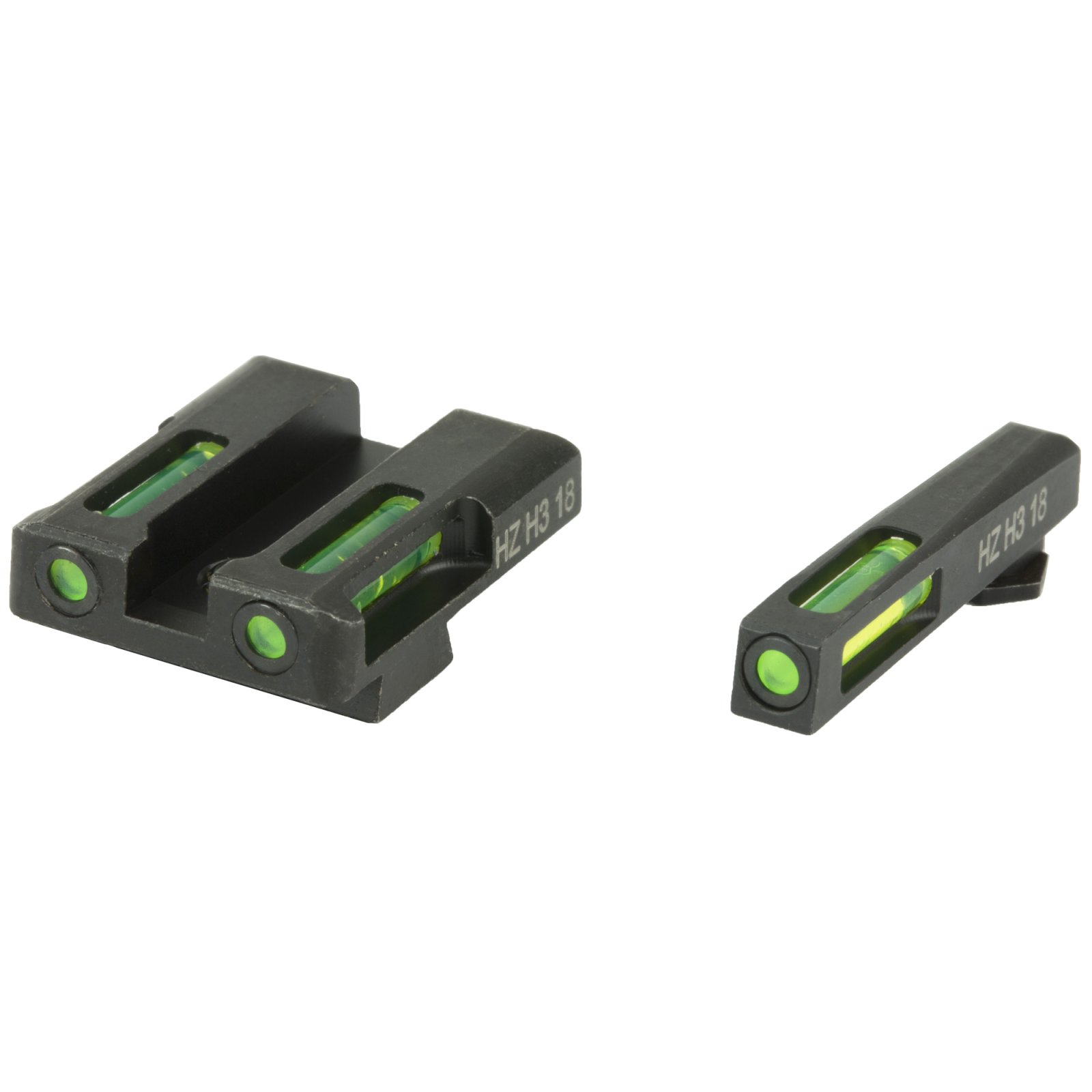 HiViz GLN325 LiteWave H3 Glock Sight Set Green Tritium Fiber Optic