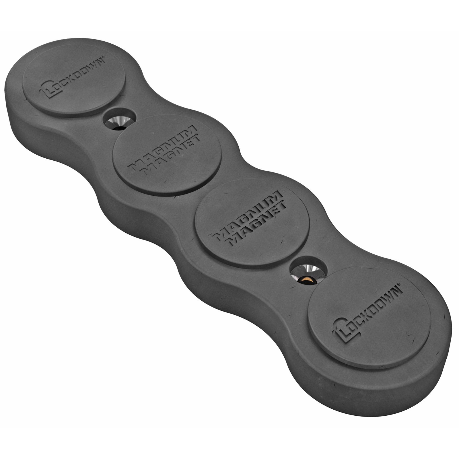 Lockdown 1097608 Magnum Magnet Black Metal 75lbs Capacity Gun Holder - Lockdown