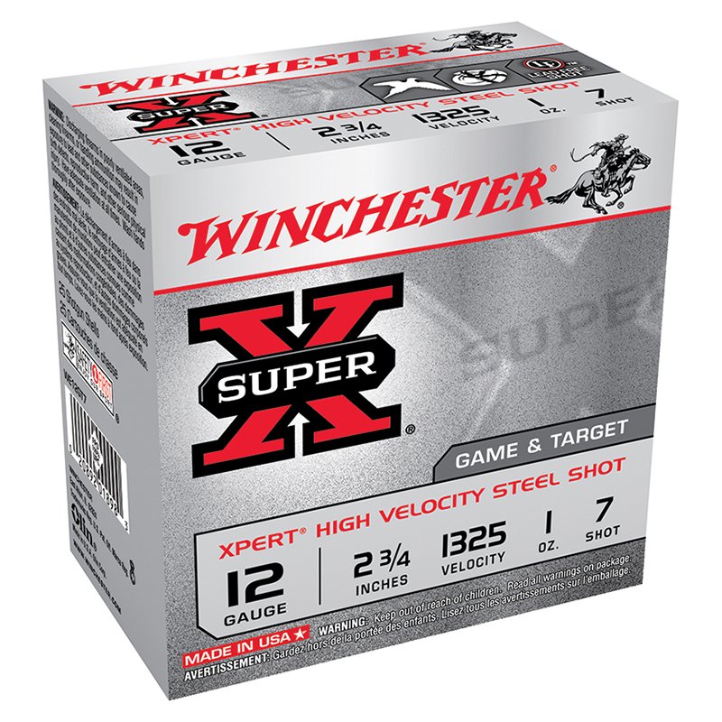 Winchester SuperX 12Ga 2.75" 1oz HV LF #7 Waterfowl Ammo - Winchester - 12 Gauge