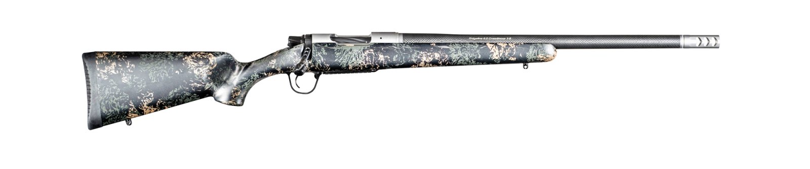 Christensen Arms Ridgeline FFT 6.5 Creedmoor, Carbon Fiber Wrapped Barrel, Stainless Steel Finish, Green and Tan Accents - Christensen Arms - 6.5 Creedmoor