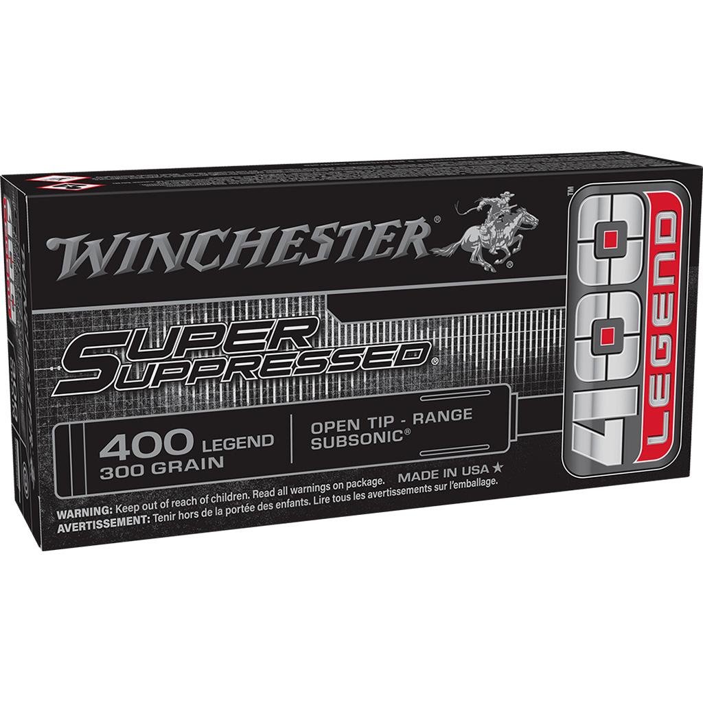 Winchester AMMO Super Suppressed 400 Legend Open Tip 300Gr 20rd SUP400