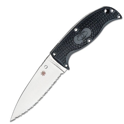 Spyderco FB31SBK2 Enuff2 3.9" Leaf Shape Knife with Sheath