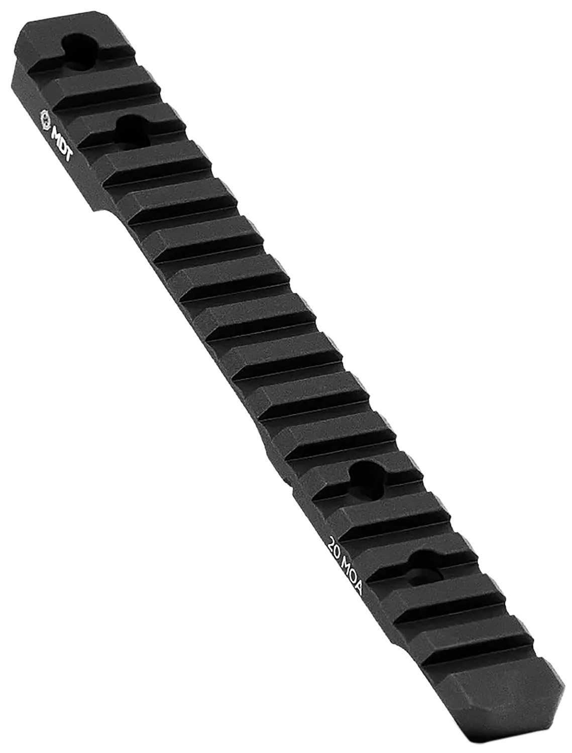 MDT 102357BLK 20 MOA Picatinny Scope Base Black Anodized Aluminum 11" - MDT - 20 MOA PICATINNY SCOPE BASE