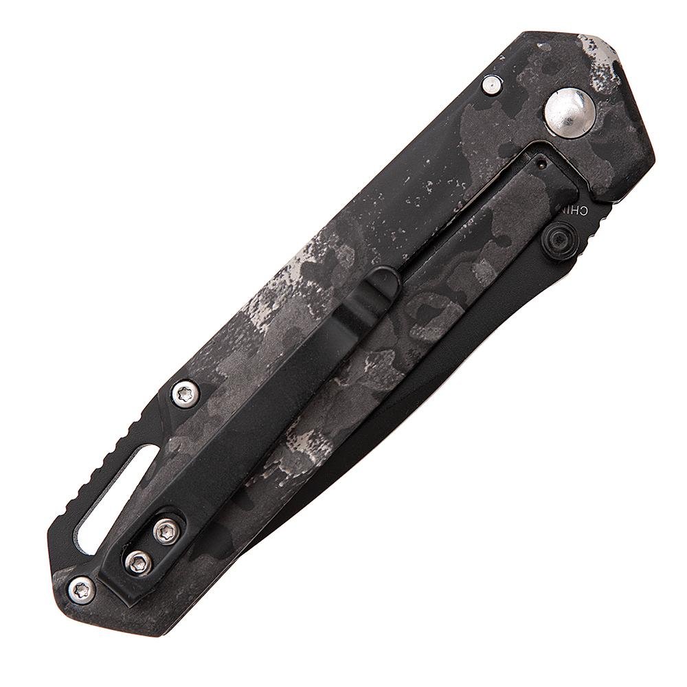 Bear & Son Brisk 3.0 Medium Folding Knife 2-7/8 Drop Point Blade Midnight Camo