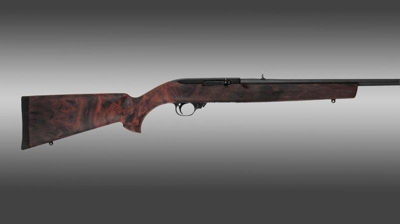 Hogue 22012 Ruger 10-22 .920 Barrel Red Lava Rubber OverMolded Stock - Hogue