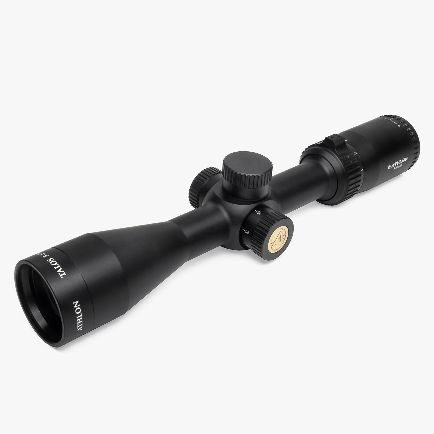 Athlon Optics Talos 3-12x40 SFP Mil-Dot 1" Tube Matte Scope