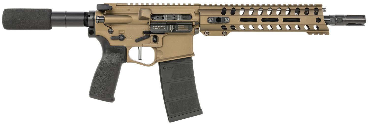 PATRIOT ORDNANCE FACTORY Renegade +Pistol5.56 10.5" Brl 9" BURNT BRZ - POF USA - 5.56x45mm NATO