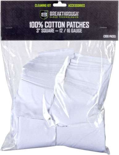 Breakthrough Clean BTCPS350 Square Cleaning Patches 100% Cotton 50 Pack For 12-16 Guage - Breakthrough Clean - .12/.16 GAUGE