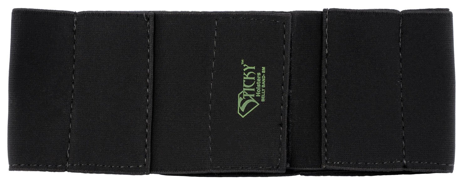 Sticky Holsters BBSM Belly Band 24-34" with 4 Pockets, Black