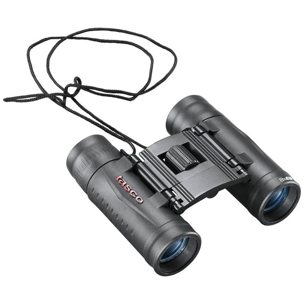 Tasco 8x21 Compact Binoculars Roof Prism Rubber Coated Black