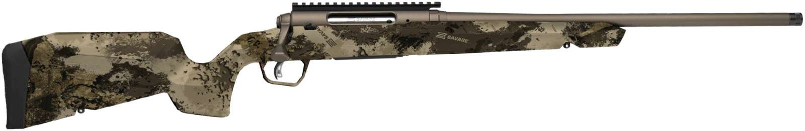 Savage 32316 AXIS 2 PRO 22-250 Rifle, Camo Stock, 20" Barrel, Bronze Finish - SAVAGE ARMS - 22-250