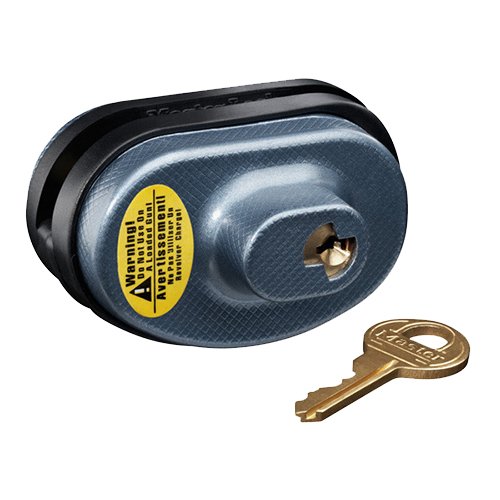 Master Lock 90DSPT Trigger Guard Keyed Different Open With Key Blue... - Master Cutlery - UNIVERSAL