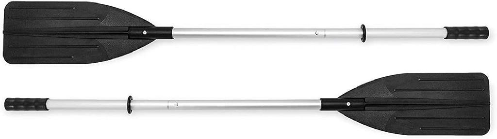 INTEX 69625E 54 In Deluxe Aluminum Boat Oars 3-Piece Ribbed Blades