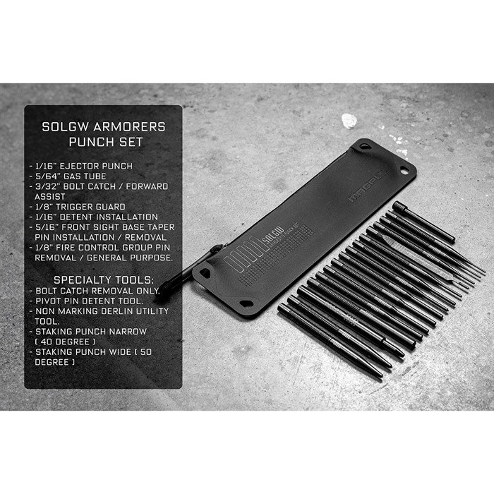 SOLGW PUNCHKIT Punch Set with Starter/Drive Punches and Tools