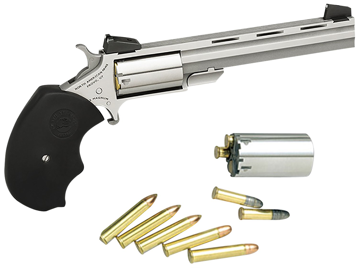 NAA Mini-Master Target Revolver Stainless Steel 22 Mag/22lr - NAA - 22 LR | 22 Magnum
