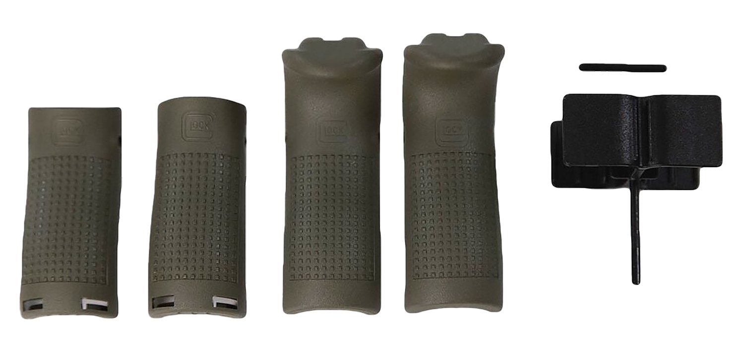 Glock 39844 Backstrap/Beavertail Set Battlefield Green Polymer - Glock