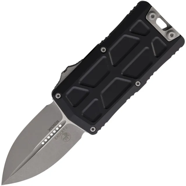 Microtech Exocet II 2.34 In D/E Apocalyptic Black Alu Handle