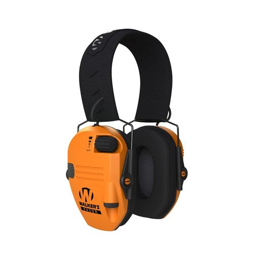 Walker's GWP-RSEM-BLZ Razor Slim Electronic Muff NRR 23dB Blaze Orange