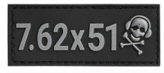 G-Code Tactical Holsters GCS07-762-0501 Caliber Patch 7.62x51 Grey/Black