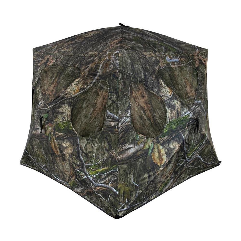 Ameristep Silent Brickhouse Wide Bottom Fire Retardant Ground Blind Mossy Oak Country DNA XL - Ameristep/Evolved Ingenuity