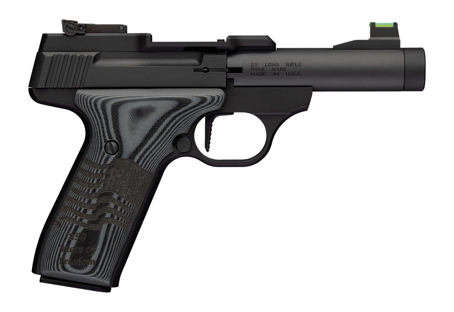 Browning 051611490 Buck Mark Black Label 250th 22 LR 4.4" Matte Blued Semi-Auto - Browning