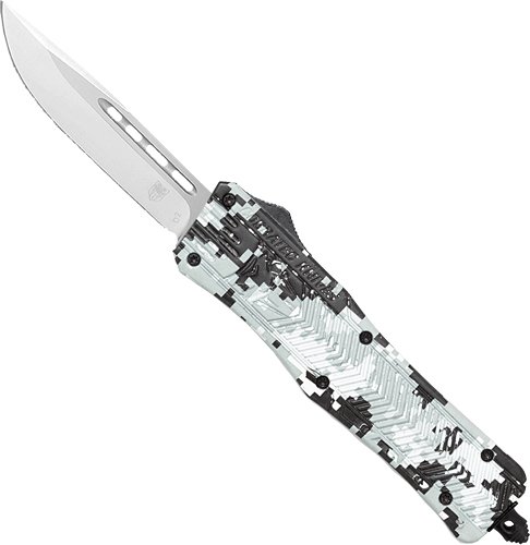 Cobratec CTK1 OTF Knife MWDCCTK1MDNS Winter Digi Camo 3" Drop Point - CobraTec Knives
