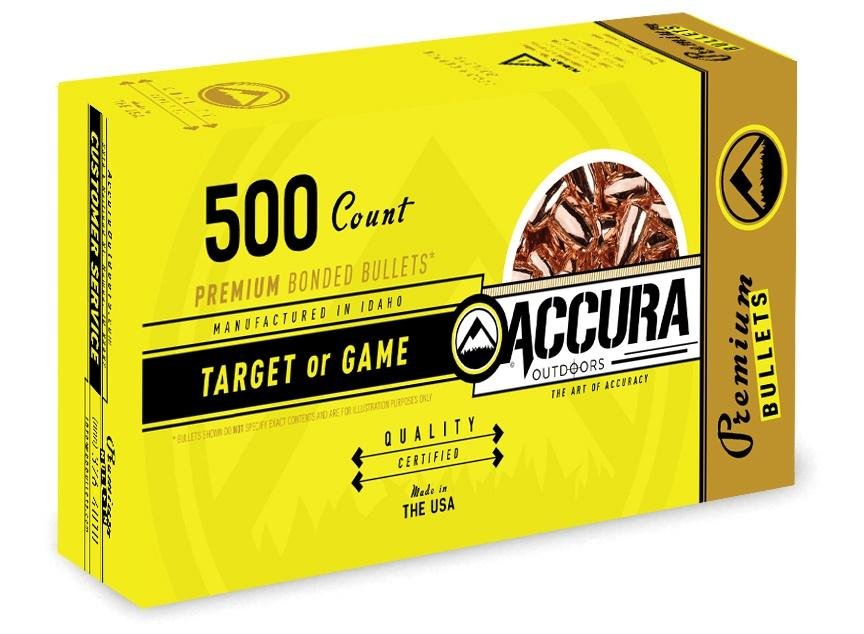 Accura 40165FP Premium Powerbond Bullets .40 Cal .401 165gr FP 500ct