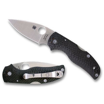 Spyderco C41CFFP5 Native 5 Fluted Carbon Fiber CPM S90V Knife