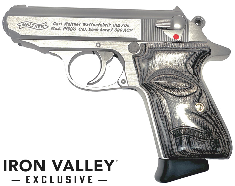 Walther 4796019 PPK/S .380 ACP 3.3" Stainless Grey Grips 7-Rd