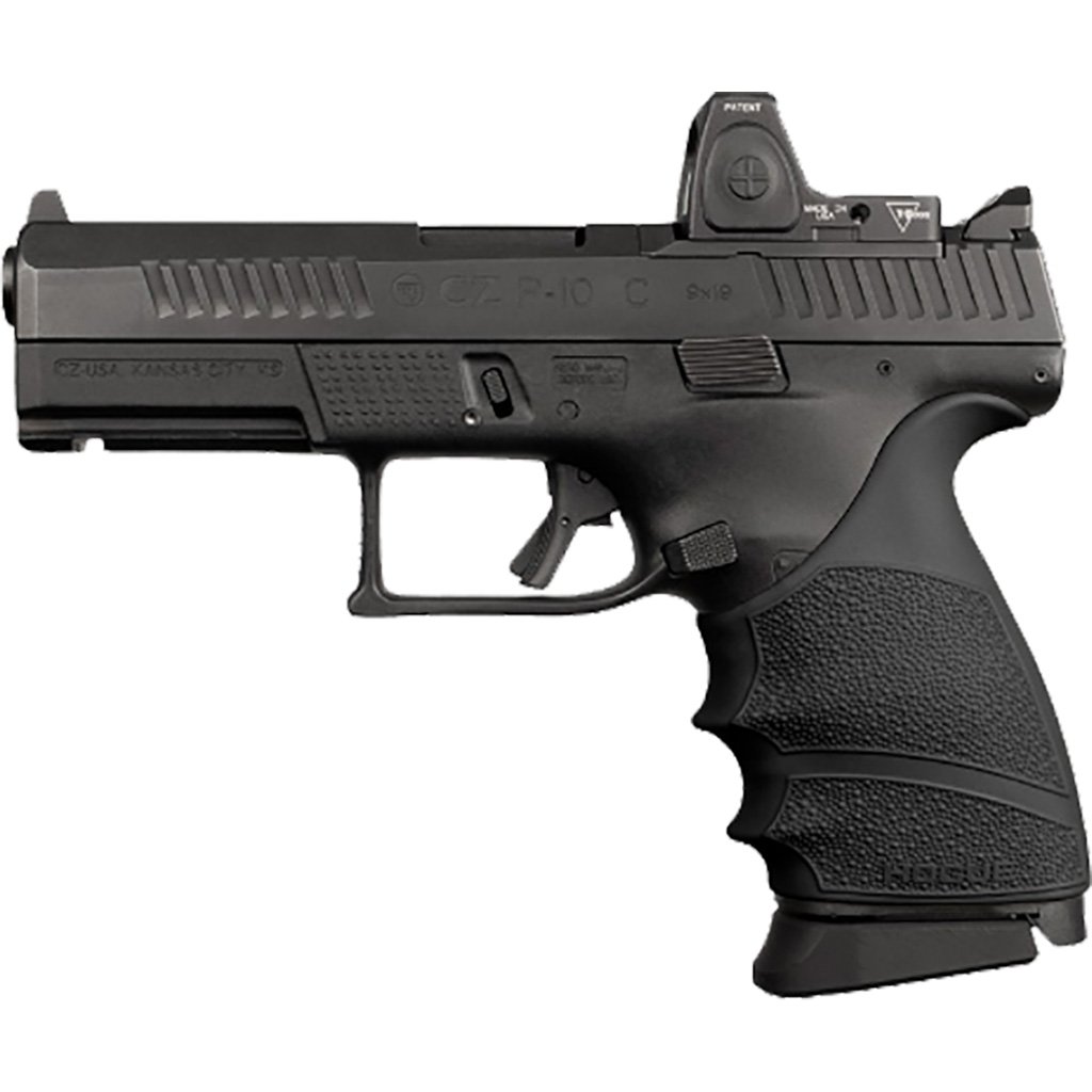Hogue HandAll Beavertail Grip Sleeve CZ P-10 Compact 9mm - Black