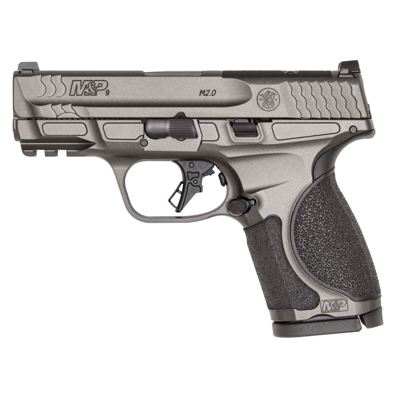 S&W M&P 14102 9mm Compact Pistol 15+1 Tungsten Gray 3.6" Barrel - Smith & Wesson - 9mm