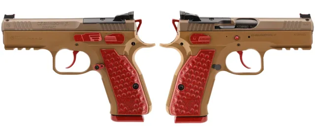 CZ Shadow II Compact 9mm 4 In Peanut Butter & Strawberry Jelly 2-15RD Mags - CZ - 9mm for sale at TheGunDock