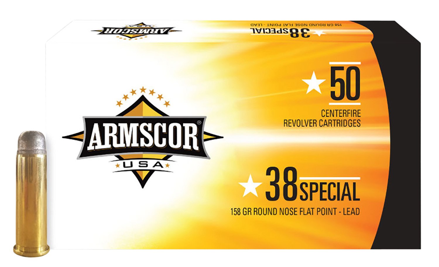 Rock Island Armscor FAC38-5N .38 Special 158gr RNFP 50rd Ammo Box