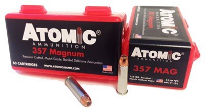 Atomic 00418 .357 MAG 158 Grain BJHP Ammo 50 Rounds