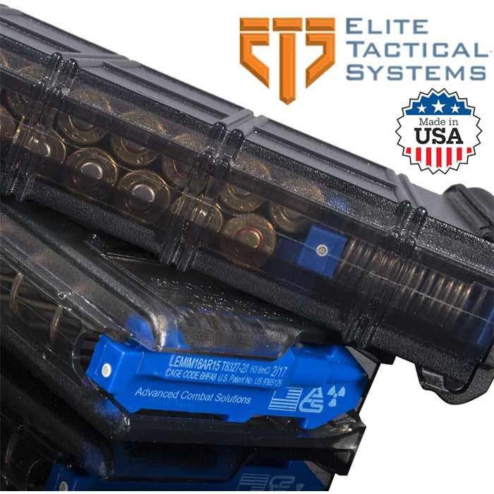 ETS AR15-30CTR .223/5.56 30-Round Smoke Gray Mag with Coupler & Tritium