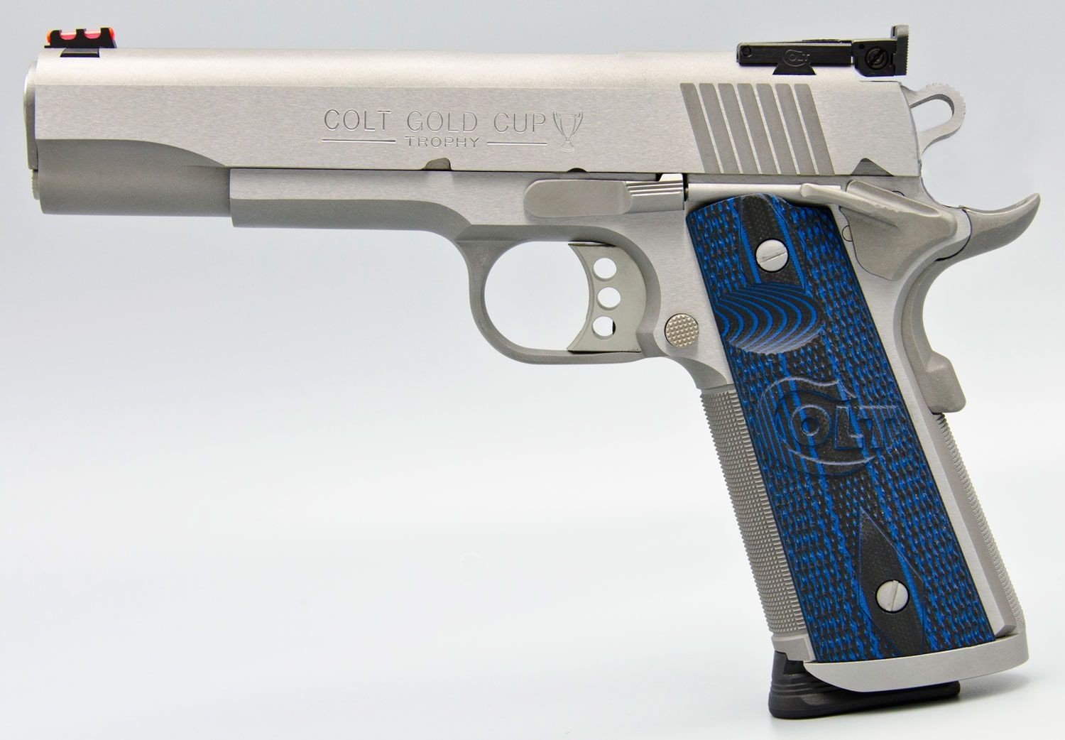 Colt 1911 Gold Cup 38 Super 9Rd Stainless Match Grade
