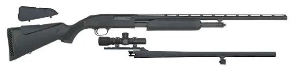 Mossberg 58244 500 Field/Deer 12 Gauge Shotgun, 28" Vent Rib/24" Slugster Barrels, Synthetic Dual Comb Stock - Mossberg - 12 Gauge
