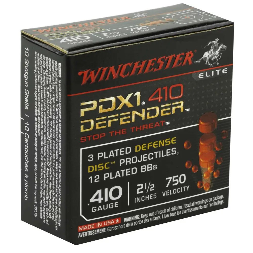 Winchester S410PDX1 410 Gauge 2.5 in 3 Defense Discs 12 BBs 10 Rounds - Winchester - PERSONAL DEFENSE