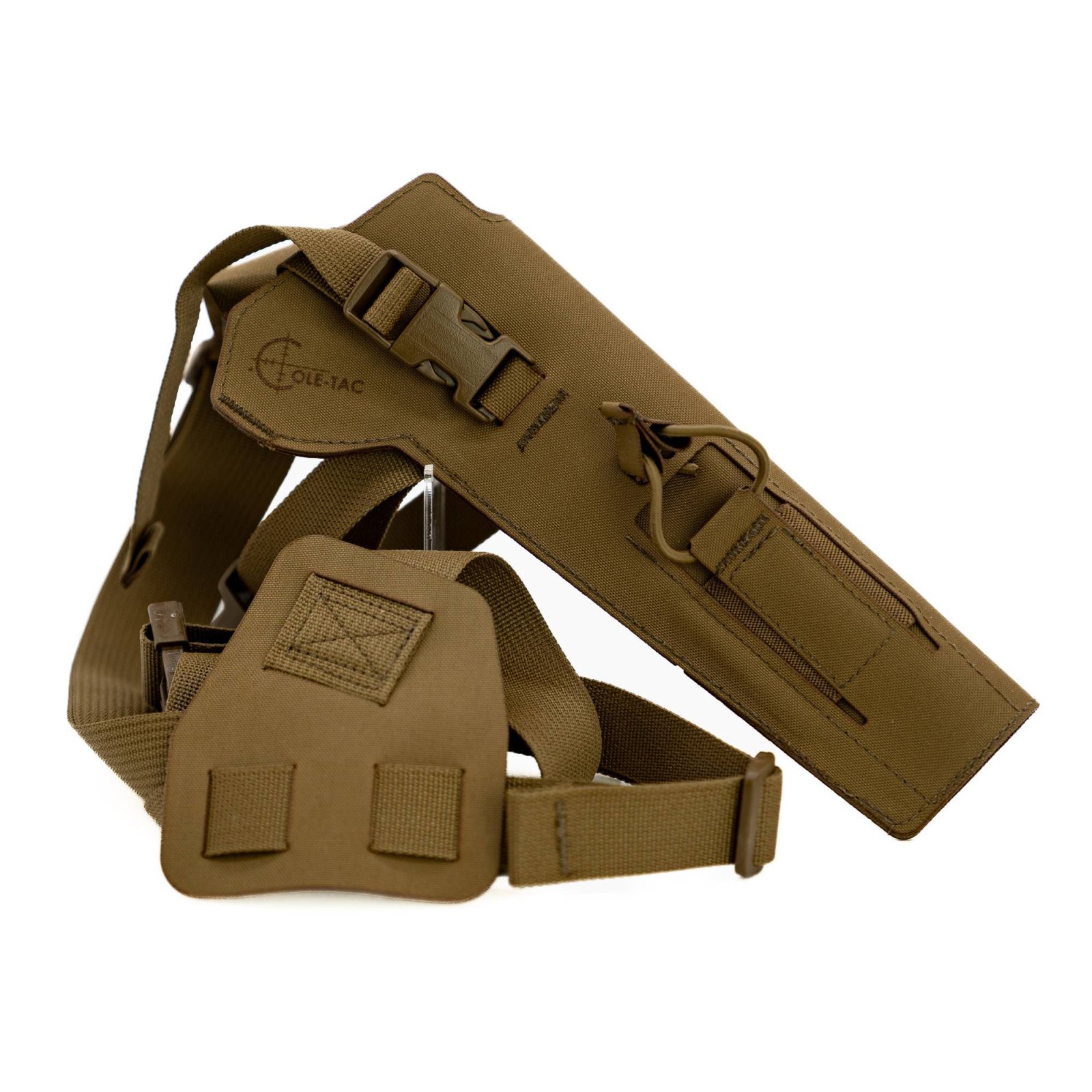 Cole-TAC VW102 Varmint Wrangler Chest Holster, Coyote Brown, Matte Finish