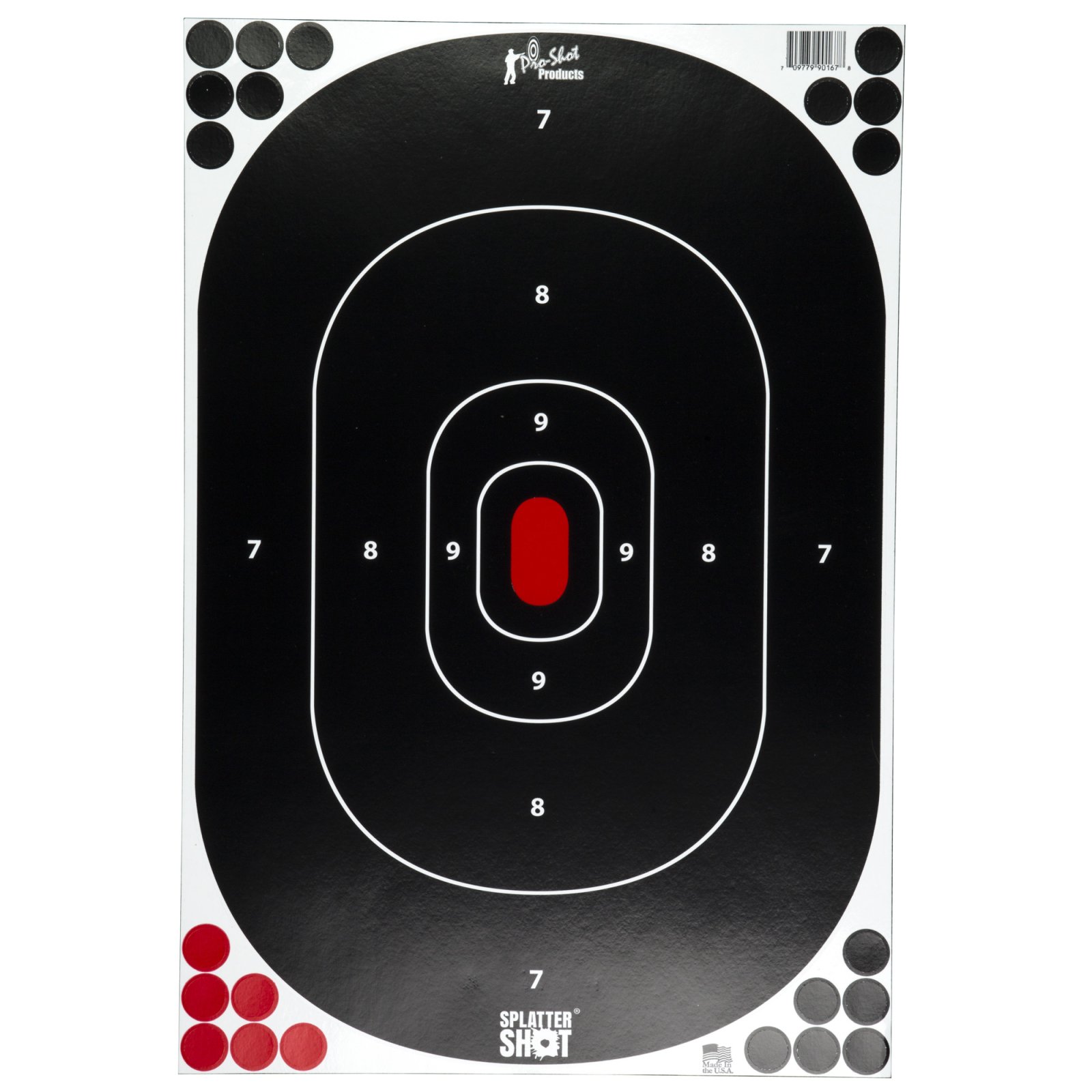 Buy Pro-Shot Silhouette Target 12 x 17 Peel & Stick Bright Green 5-Pack online